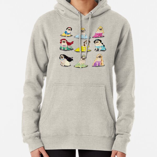 Pug Princesses Version 2 Pullover Hoodie