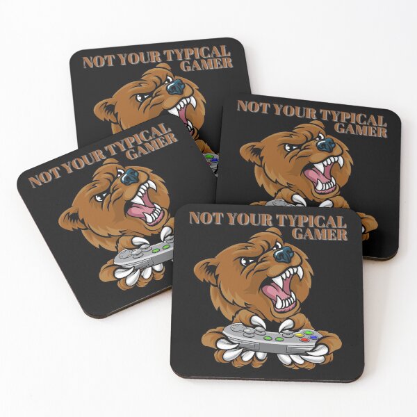 Item preview, Not Your TYPICAL GAMER Bear Design designed and sold by LevelUpMerch.