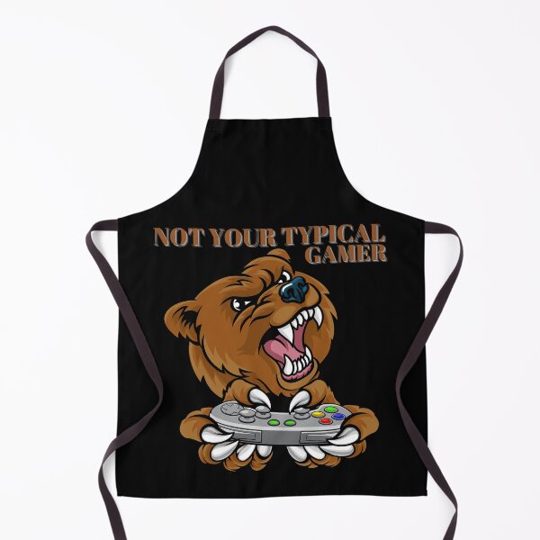 Item preview, Not Your TYPICAL GAMER Bear Design designed and sold by LevelUpMerch.