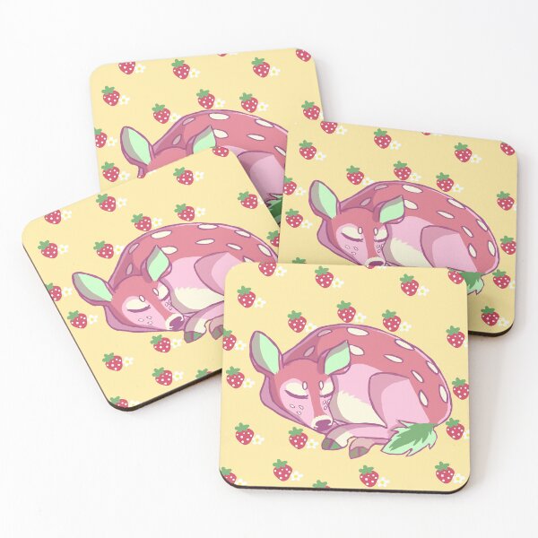 Item preview, Strawberry Fawn (with background) designed and sold by peachfawn.