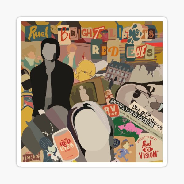 Cartoon BrightLights, RedEyes EpCover Sticker