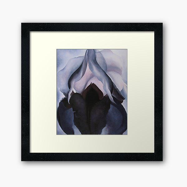 Georgia O'Keeffe Black Iris III Framed Art Print
