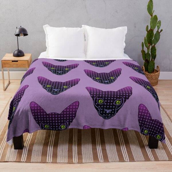 Item preview, Trippy Black and Purple Cat designed and sold by ProximaBrian.