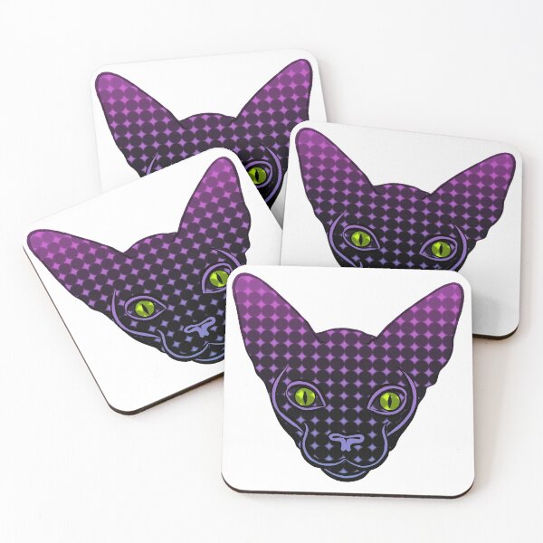 Item preview, Trippy Black and Purple Cat designed and sold by ProximaBrian.