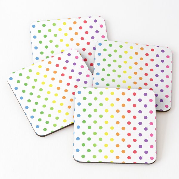 Item preview, Preppy 1980s Cute Colorful Rainbow Polka Dots designed and sold by IamTrending.