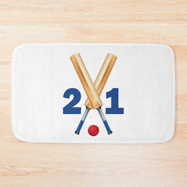 Item preview, Cricket number 21 - twenty one with bats and ball designed and sold by AllShirts21.