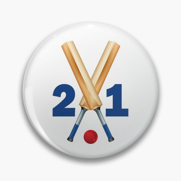 Item preview, Cricket number 21 - twenty one with bats and ball designed and sold by AllShirts21.