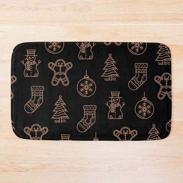 Item preview, Black and Gold Christmas Ornaments Pattern designed and sold by ckylin.