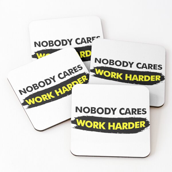Item preview, No Body Cares Work Harder - Inspirational Workout Gift designed and sold by Vitrina ⭐⭐⭐⭐⭐.