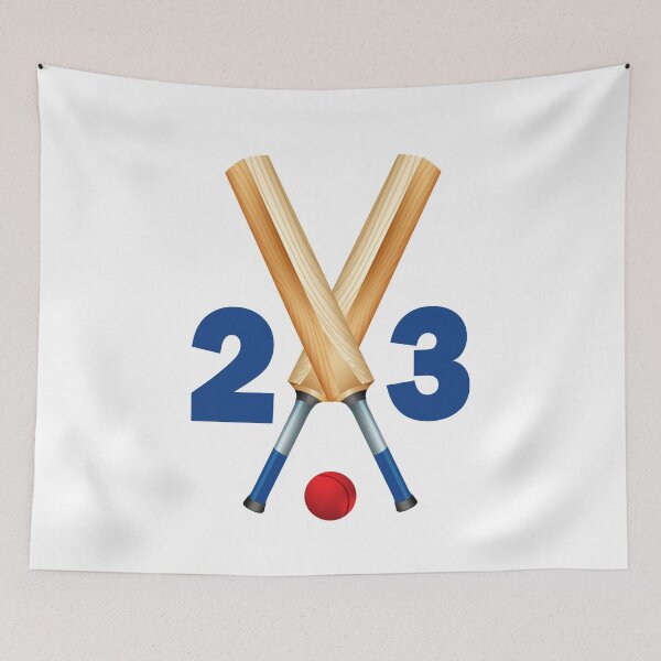 Item preview, Cricket number 23 - twenty three with bats and ball designed and sold by AllShirts21.