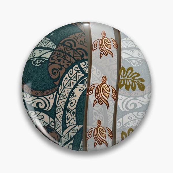 Item preview, Hawaiian Hibiscus Tapa and Sea Turtle designed and sold by J Marielle Designs.