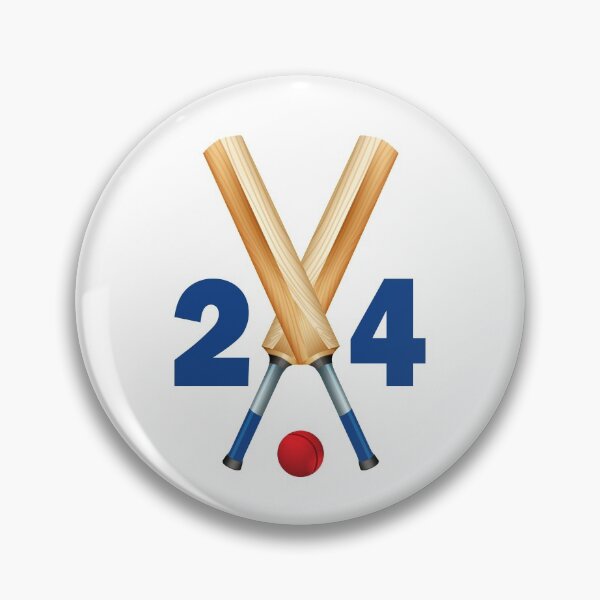 Item preview, Cricket number 24 - twenty four with bats and ball designed and sold by AllShirts21.