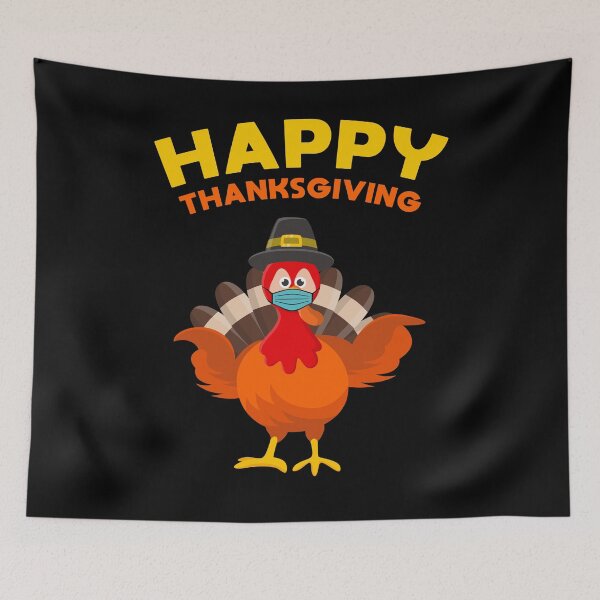 Item preview, Happy Thanksgiving Turkey Face Mask Funny Quarantine Gift designed and sold by HeroTee.
