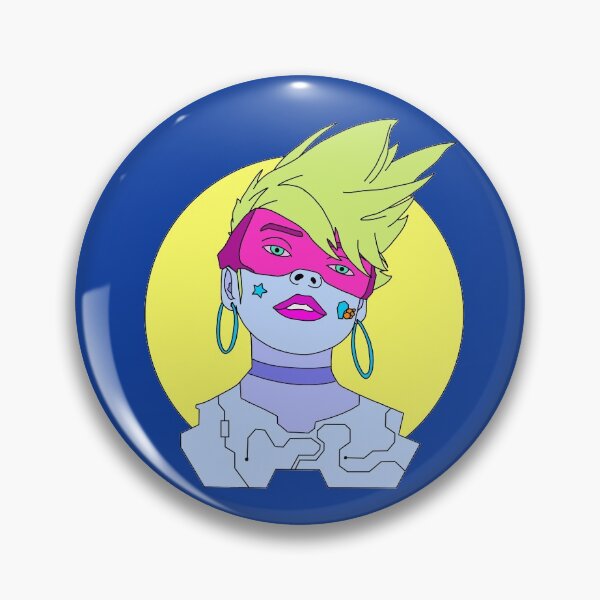 Item preview, Futuristic Neon Punk Girl designed and sold by ADeviantLlama.