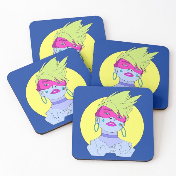 Item preview, Futuristic Neon Punk Girl designed and sold by ADeviantLlama.