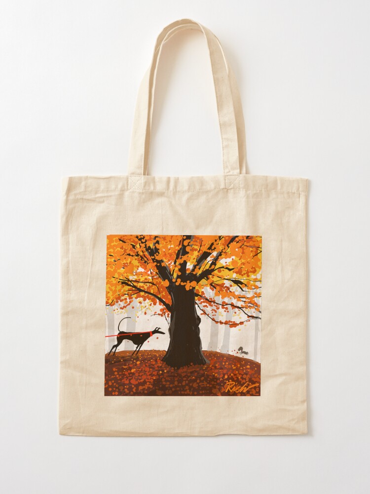 Alternate view of The Autumn Oak, The Hound, and The Squirrel Tote Bag