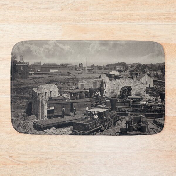 Item preview, Civil War, Atlanta Roundhouse destroyed, 1866  designed and sold by aapshop.
