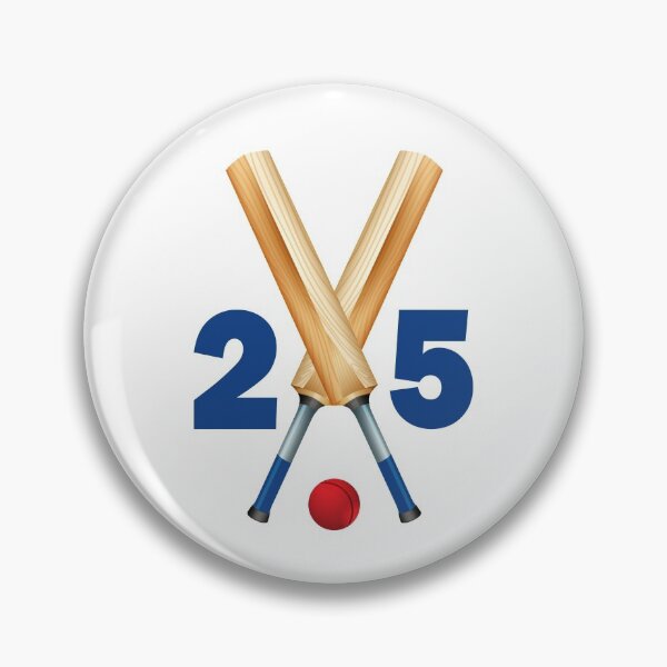 Item preview, Cricket number 25 - twenty five with bats and ball designed and sold by AllShirts21.