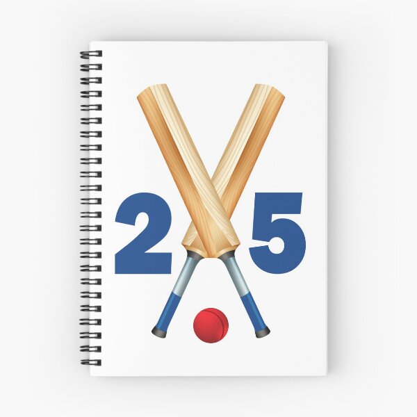 Item preview, Cricket number 25 - twenty five with bats and ball designed and sold by AllShirts21.