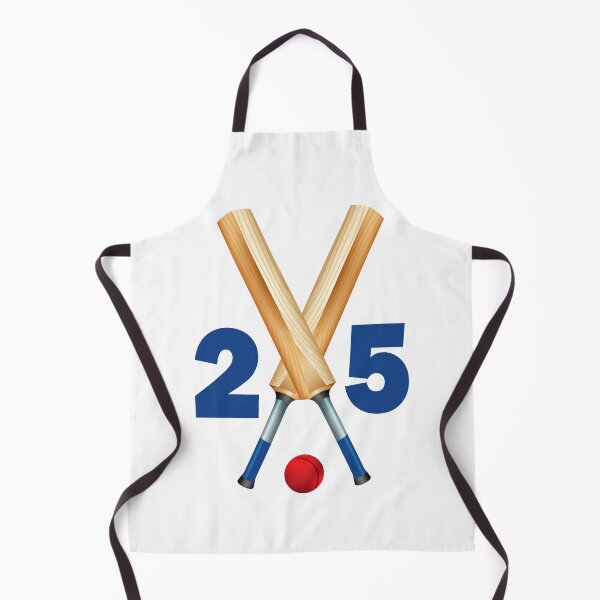 Item preview, Cricket number 25 - twenty five with bats and ball designed and sold by AllShirts21.