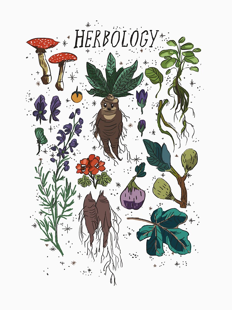 "Herbology" Tshirt for Sale by drawmyjournal Redbubble herbology t