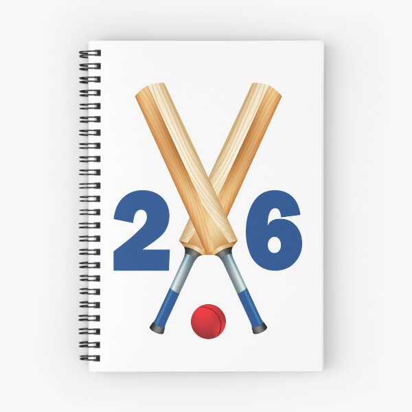 Item preview, Cricket number 26 - twenty six with bats and ball designed and sold by AllShirts21.