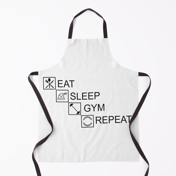 Item preview, Eat sleep gym repeat designed and sold by YAHIA-14.