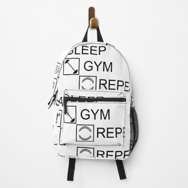 Item preview, Eat sleep gym repeat designed and sold by YAHIA-14.