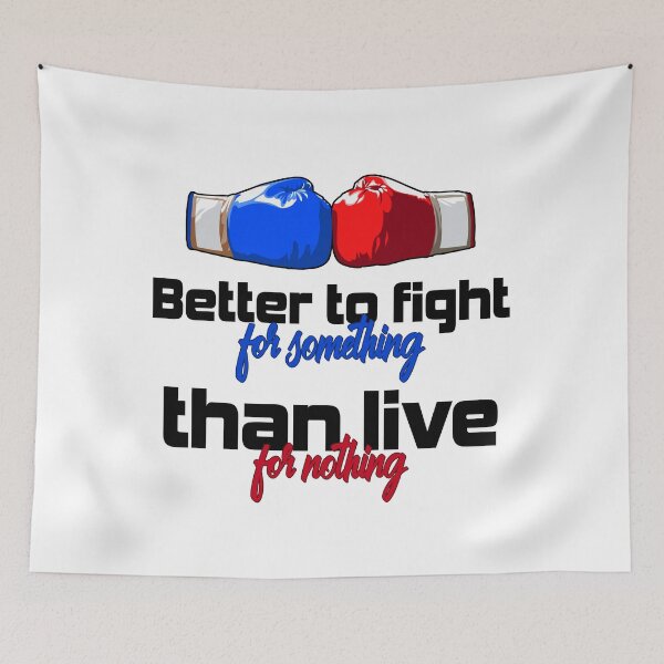 Item preview, Better to fight for something than live for nothing! T-shirt, Sticker! designed and sold by Cristian Stefan.