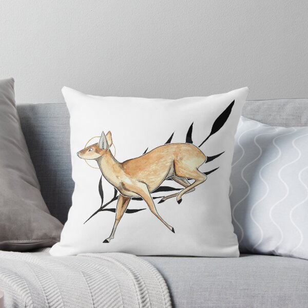 Item preview, Leaping muntac deer watercolour designed and sold by Elliezart.