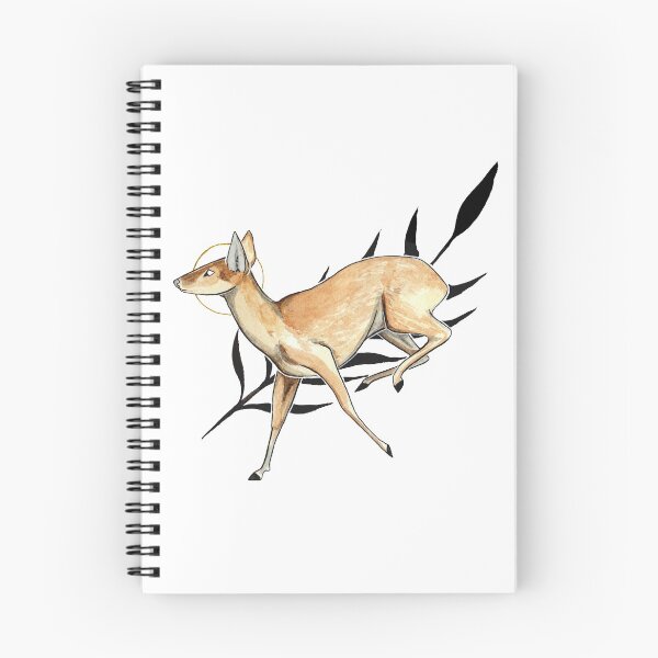 Item preview, Leaping muntac deer watercolour designed and sold by Elliezart.