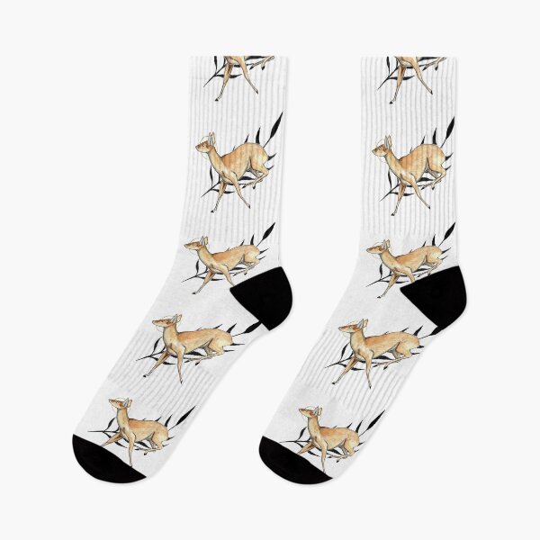 Item preview, Leaping muntac deer watercolour designed and sold by Elliezart.