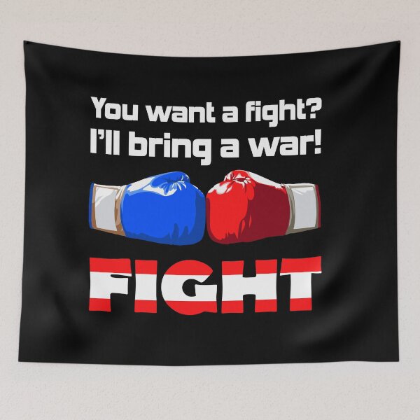 Item preview, You want a fight? I'll bring a war! T-shirt, Sticker! designed and sold by Cristian Stefan.