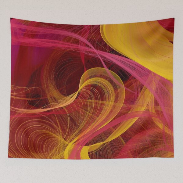 Item preview, Color explosion in red and yellow designed and sold by ApArtPaintings.