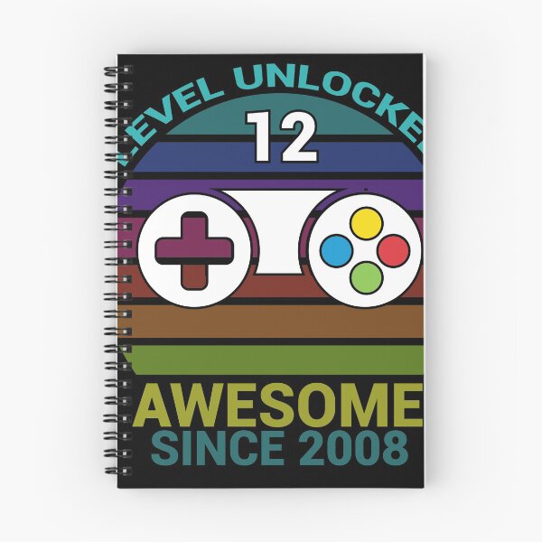 Item preview, LEVEL 12 UNLOCKED AWESOME SINCE 2008 FUNNY designed and sold by TheAwesomeMiro.