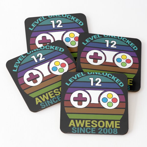 Item preview, LEVEL 12 UNLOCKED AWESOME SINCE 2008 FUNNY designed and sold by TheAwesomeMiro.