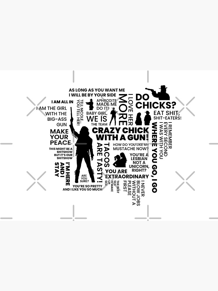 Wynonna Earp Quotes Word Cloud - Black by VikingElf