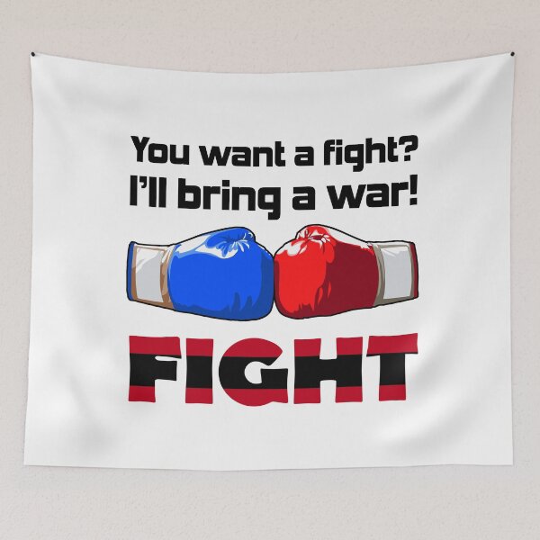 Item preview, You want a fight? I'll bring a war! T-shirt, Sticker! designed and sold by Cristian Stefan.