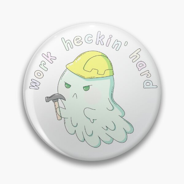 Item preview, Work hard construction ghost designed and sold by ScaryGhouls.