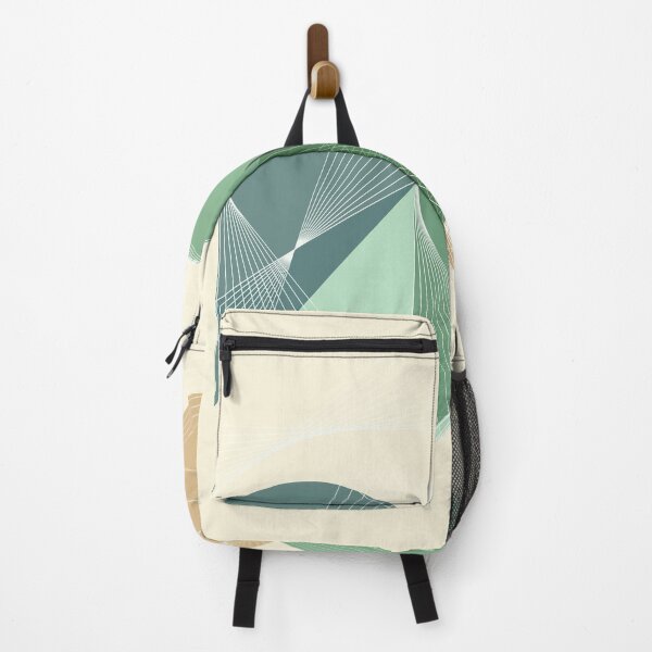 Item preview, Green geometric pattern abstract modern designed and sold by Carolina Salazar.