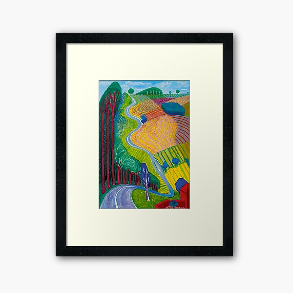 Going Up Hill Framed Art Print