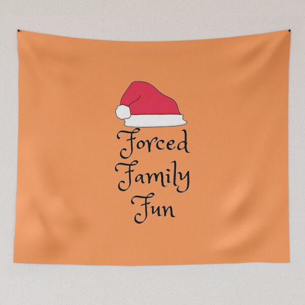 Item preview, Forced Family Fun Christmas Holiday Funny Matching Gifts Santa Hat Unisex designed and sold by TheGreekGuy.