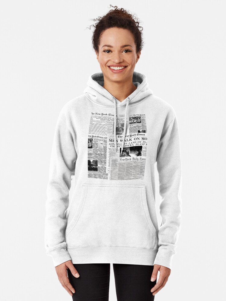 Newspaper print outlet hoodie