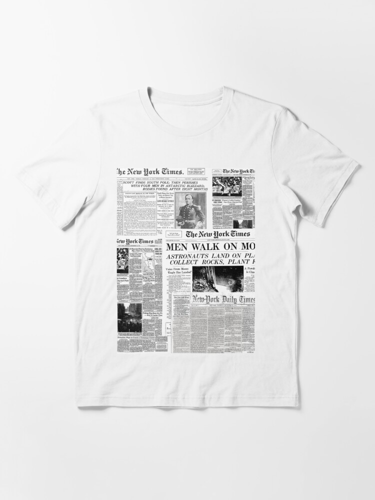Fake Newspaper Graphic T Shirt Design For Download ...