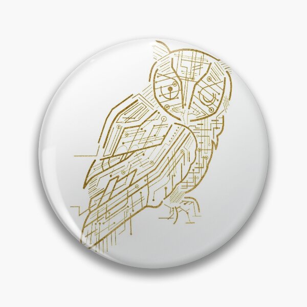 Item preview, Gold Minimalistic Owl designed and sold by SoccaTamam.