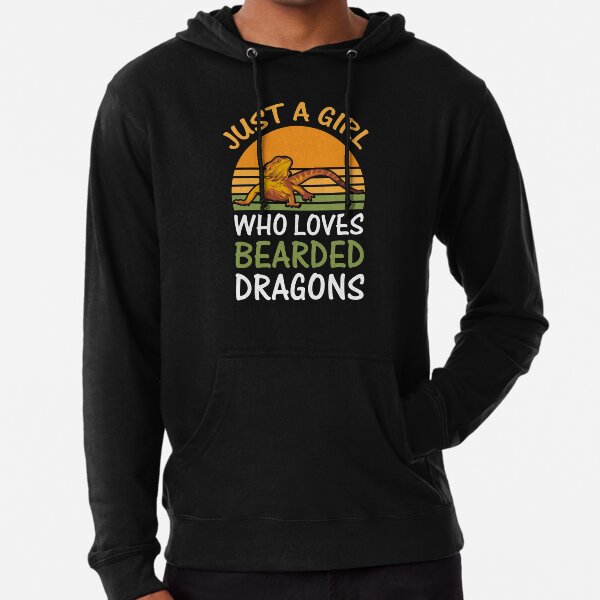 Just A Girl Who loves Bearded Dragons Lightweight Hoodie