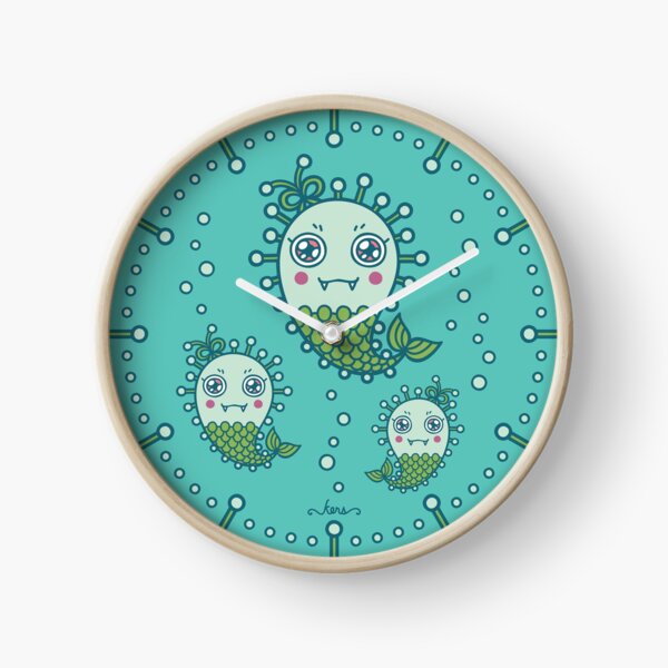 Magindara Mythical Creature From Philippine Mythology Monster Virus Design Clock