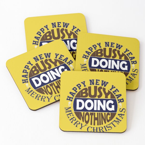 Item preview, Happy New Year - Busy Doing Nothing designed and sold by SueSakpal.