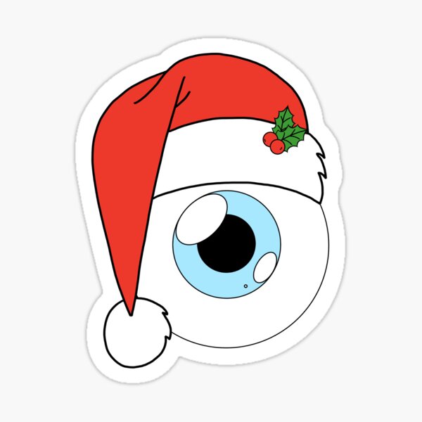 Santa Hat Stickers Redbubble - santa squid roblox