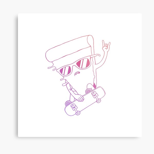 Rad Pizza (No Rad) Metal Print